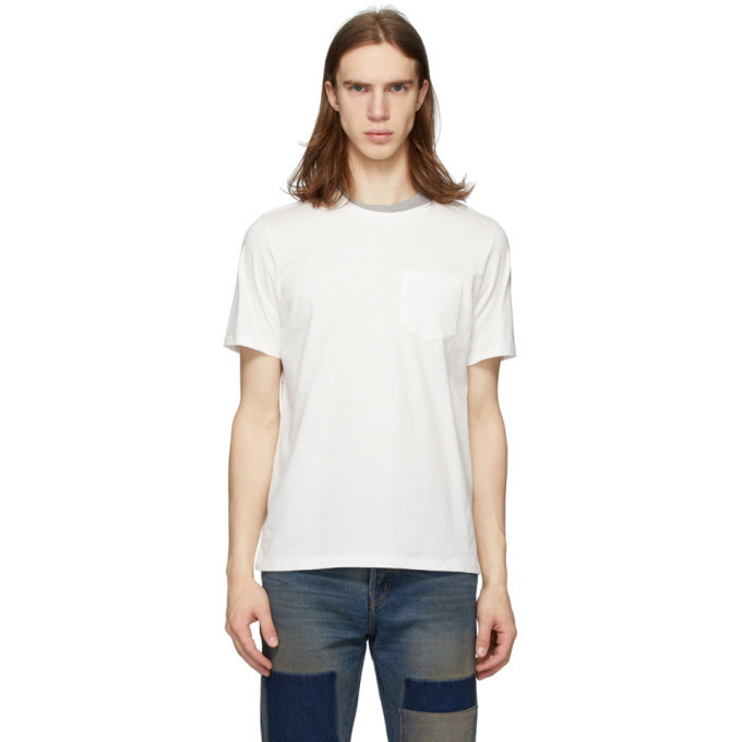 Photo: Remi Relief Off-White Double Neck Grunge T-Shirt