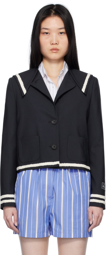 Photo: MSGM Navy Sailor Collar Jacket