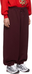 LU'U DAN SSENSE Exclusive Burgundy Bontan Lounge Pants