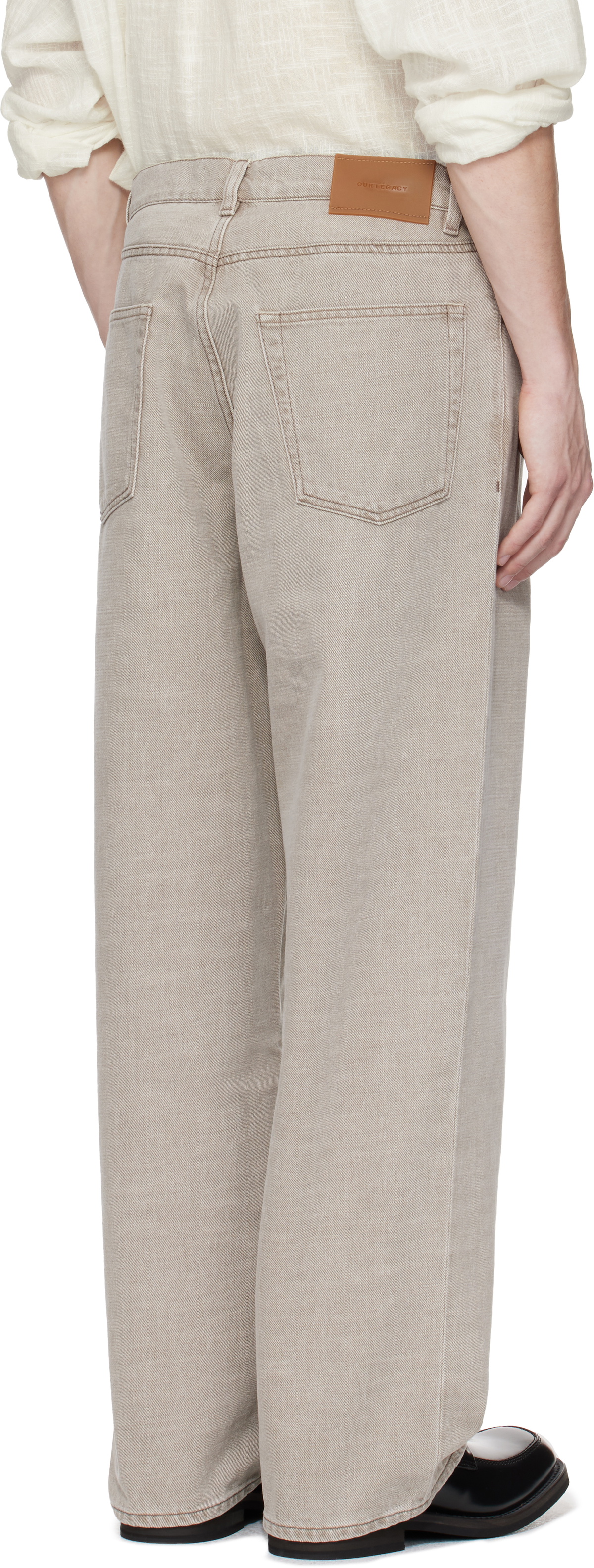 OUR LEGACY Taupe Vast Cut Jeans Our Legacy
