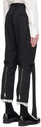 Sulvam Black Classic Bandage Trousers