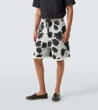 Commas Jacquard terry shorts