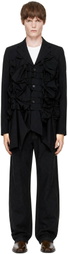 Comme des Garçons Homme Plus Black Wool Tropical Blazer