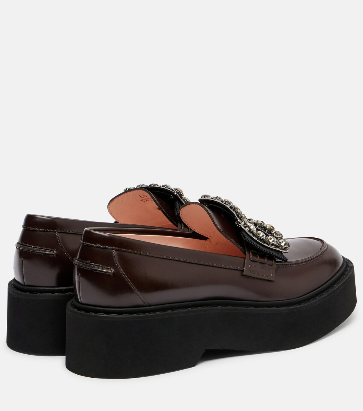 Roger Vivier Viv' Rangers leather platform loafers