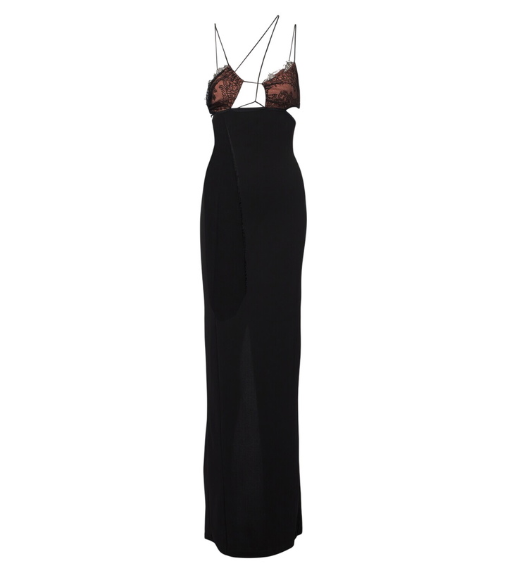 Photo: Nensi Dojaka Cutout lace-trimmed maxi dress