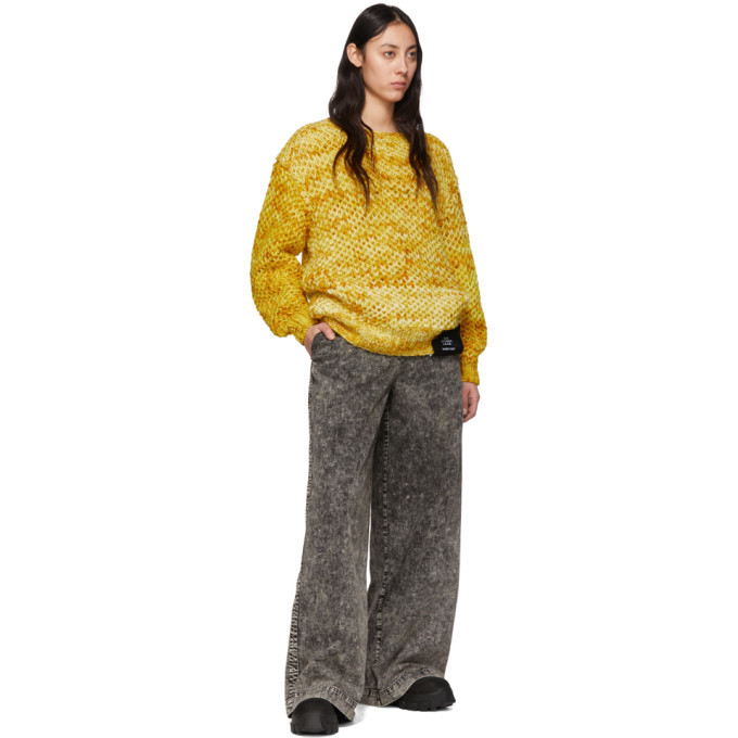 S.R. STUDIO. LA. CA. Yellow Hand-Knit Honeycomb Sweater