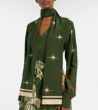 Johanna Ortiz Printed silk midi dress