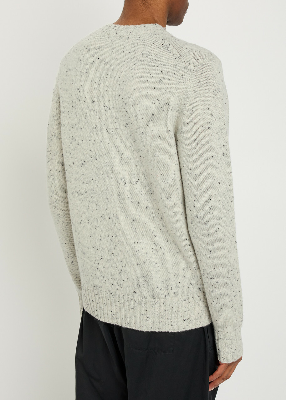 Les Deux Gary Fleck Wool-blend Jumper Light Grey