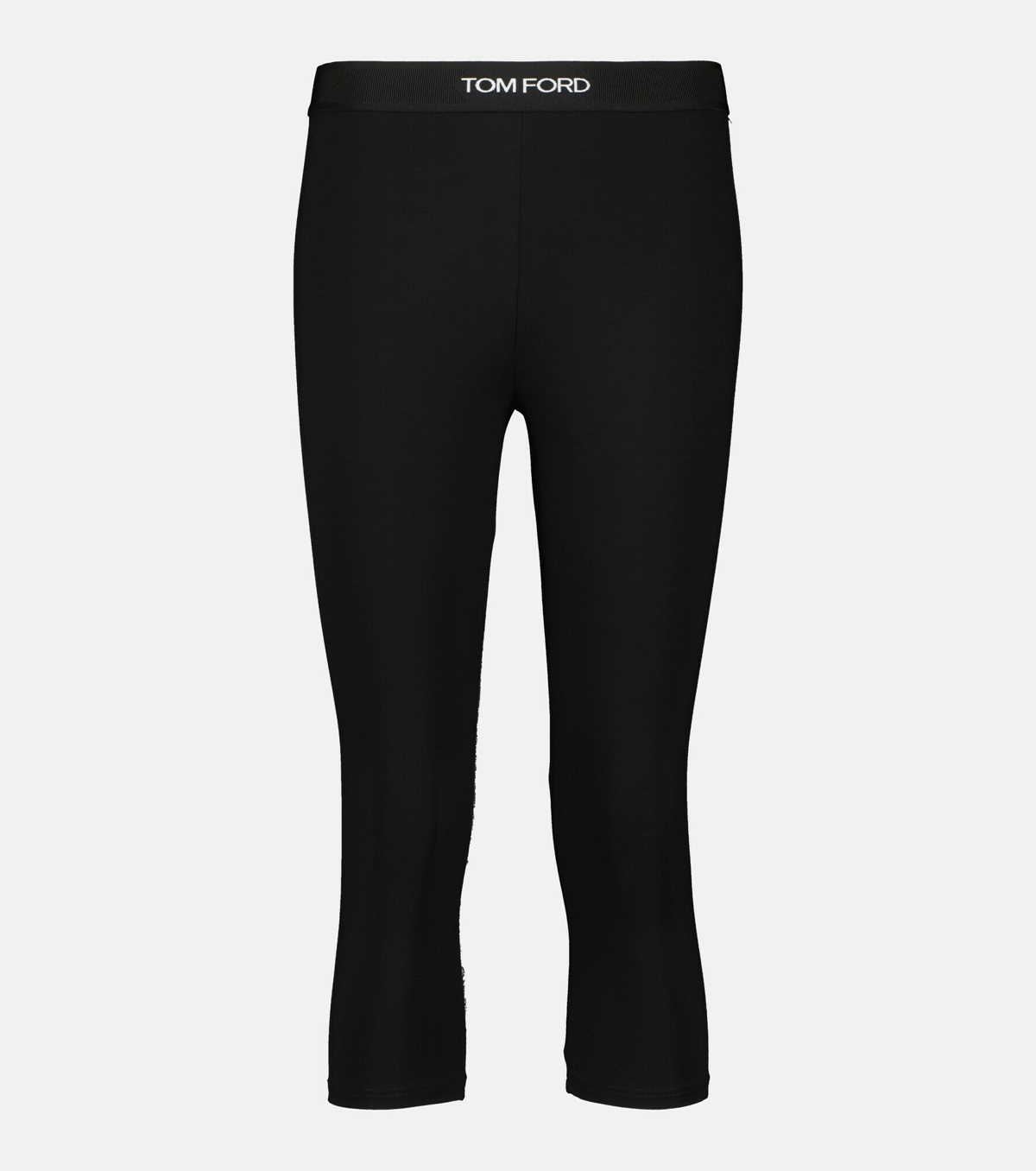 High-rise cropped leggings in black - Tom Ford