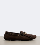 Jimmy Choo Manon fringed suede boat shoes