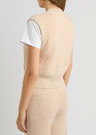 Crush Cashmere Odi Bouclé Mohiar Vest Beige