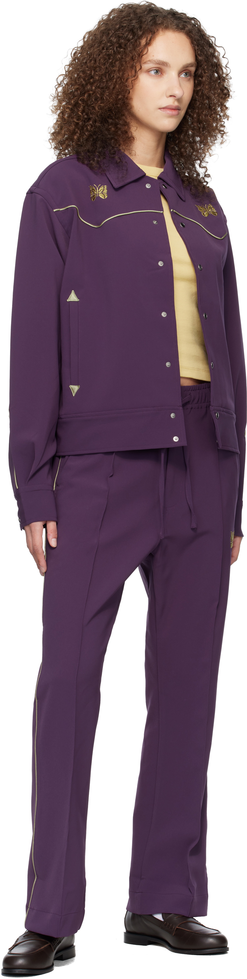 NEEDLES Purple Piping Cowboy Lounge Pants