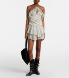 Marant Etoile Djimia halterneck cotton-blend top