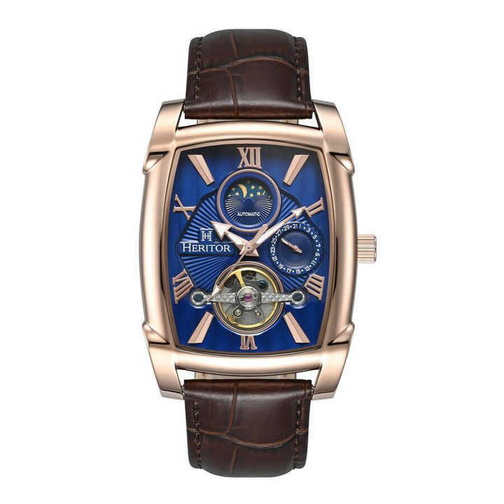 Photo: Heritor Valentin Automatic Blue Dial Mens Watch HERHS4404