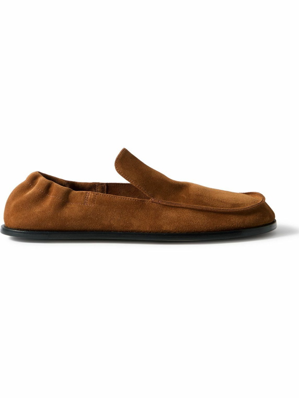 Photo: LOEWE - Flex Suede Loafers - Brown