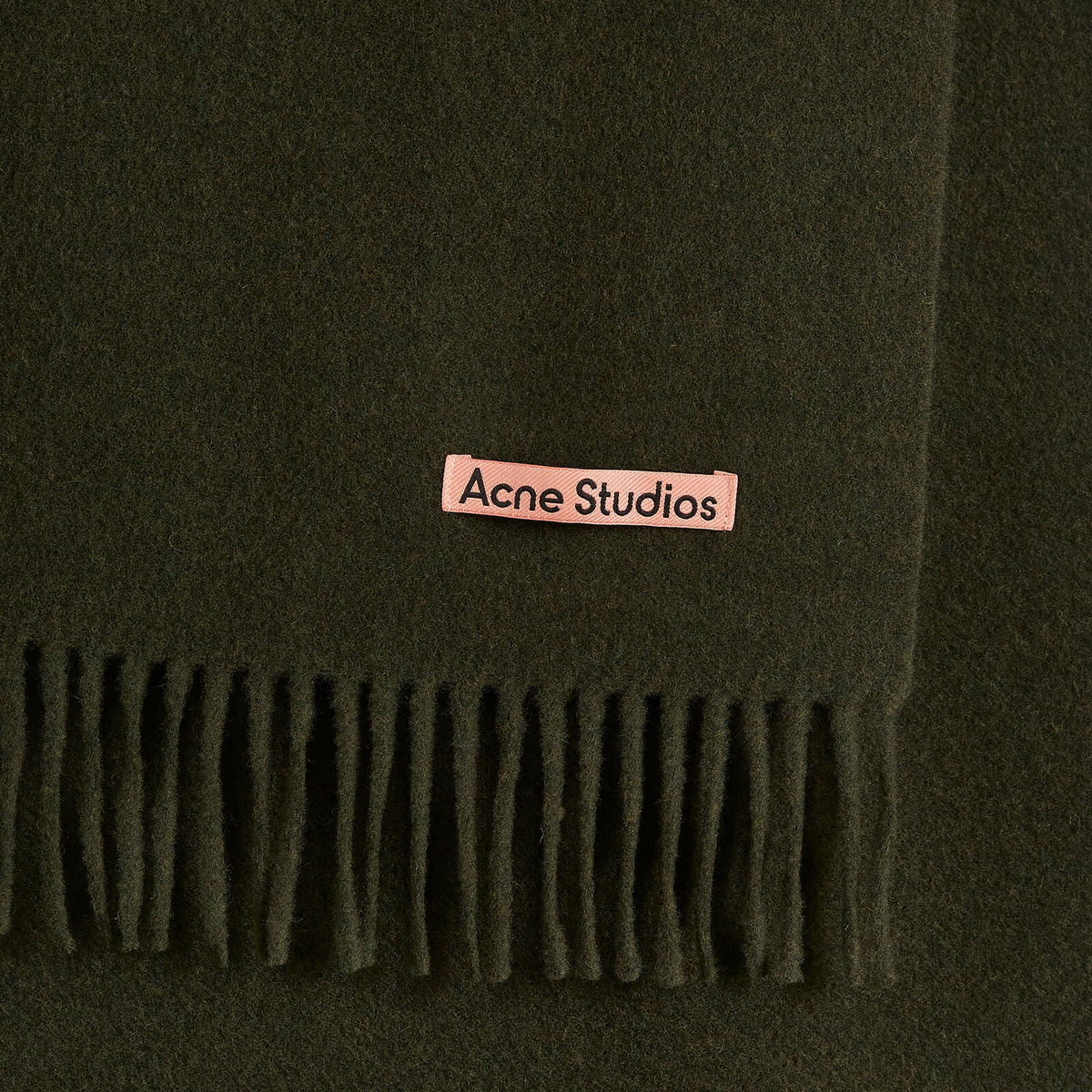 Acne Studios Canada NR New Scarf in Wood Green Melange Acne Studios