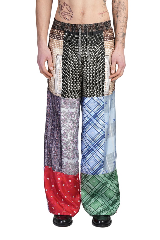 Photo: Marine Serre Pants In Multicolor Silk