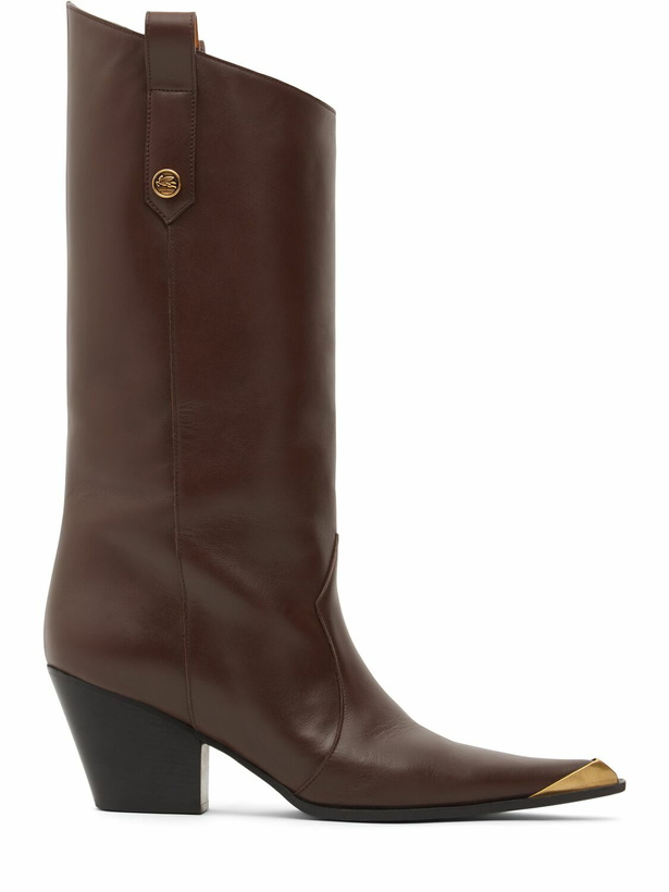 Photo: ETRO 60mm Leather Tall Boots