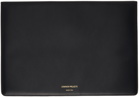 Common Projects Black Leather Document Pouch