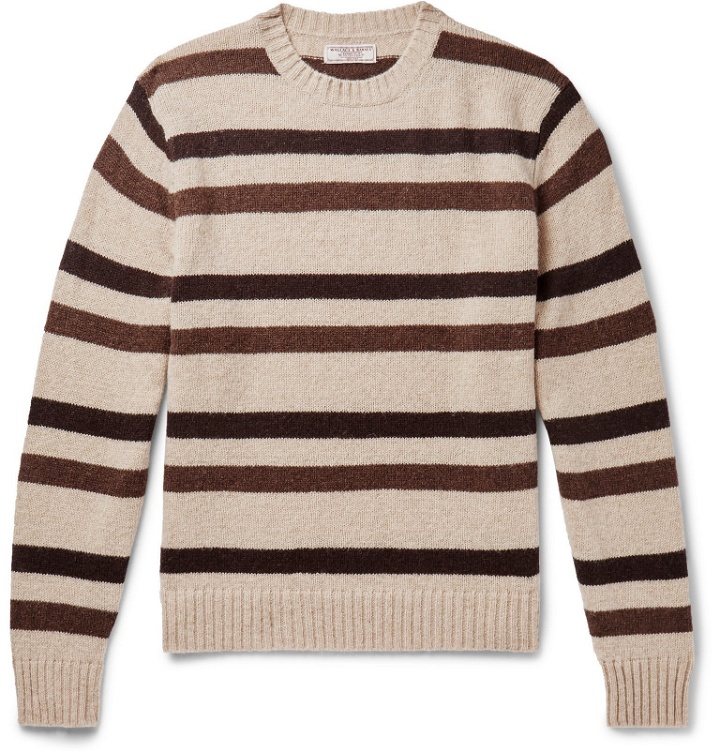 Photo: J.Crew - Striped Wool Sweater - Neutrals