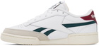 Reebok Classics White & Green Club C Revenge Sneakers