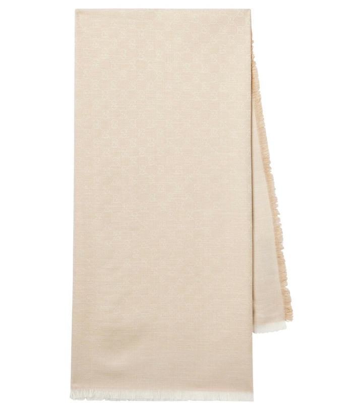 Photo: Gucci GG cotton, wool, and silk scarf