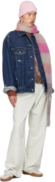 Acne Studios Blue Distressed Denim Jacket