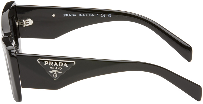Prada Eyewear Black Cat-Eye Sunglasses Prada