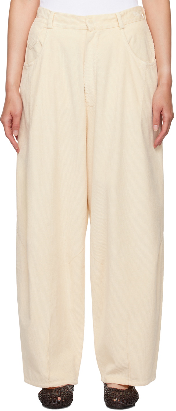 Cordera Off-White Baggy Trousers