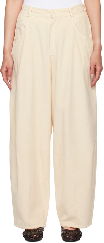 Photo: Cordera Off-White Baggy Trousers