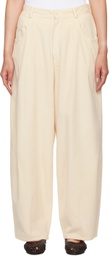 Cordera Off-White Baggy Trousers