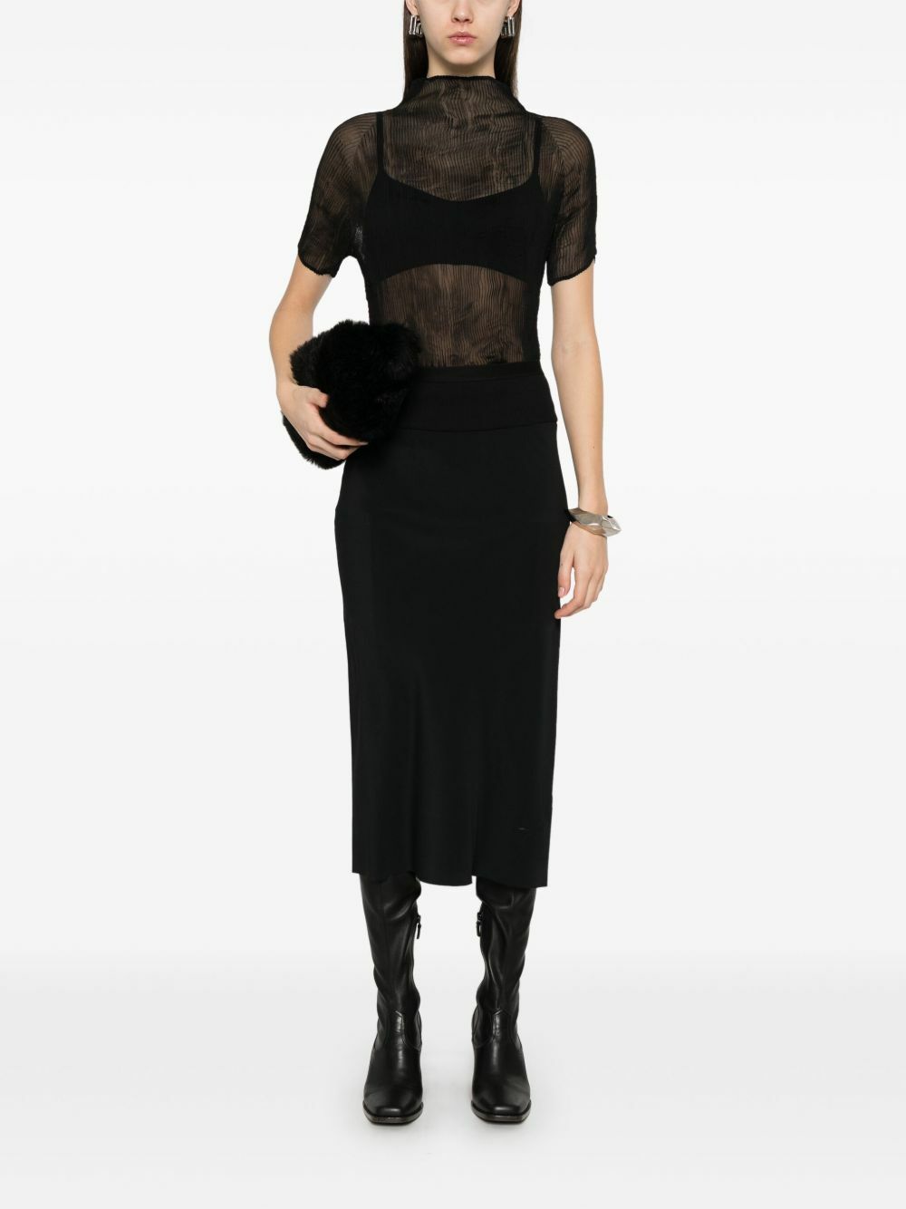 Knee Bias Skirt main image 1