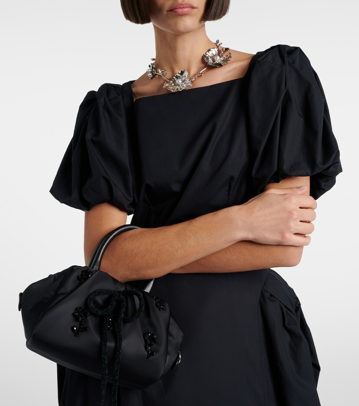 Simone Rocha Accessory Simone Rocha Mini embellished top-handle bag Simone Rocha