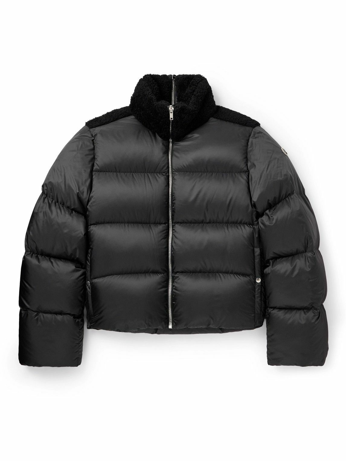 Rick Owens - Moncler Cyclopic Shearling-Trimmed Quilted Shell Down ...