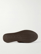 Yuketen - Chamula Punta Mita Woven Leather Backless Loafers - Brown