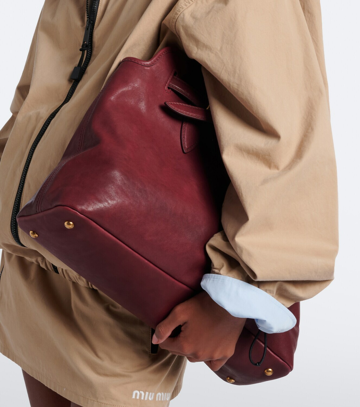 Miu Miu Aventure Medium leather shoulder bag