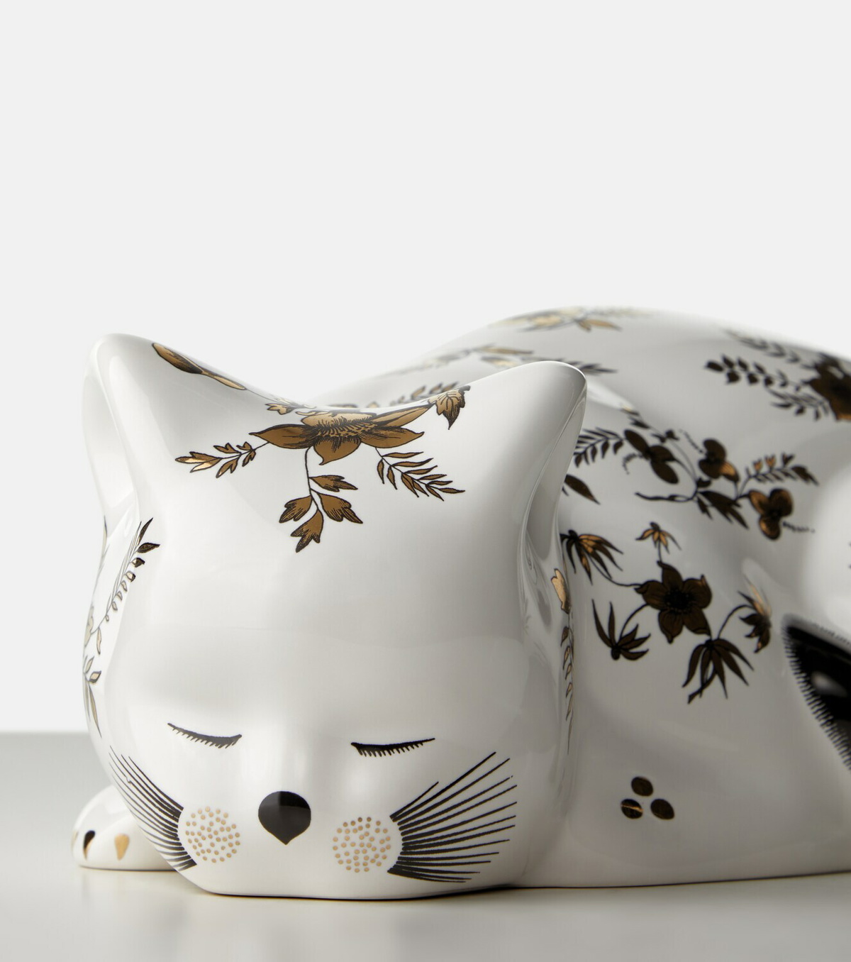 Fornasetti Cat floral ceramic decorative object