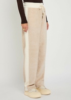Moncler Panelled Fleece Sweatpants White
