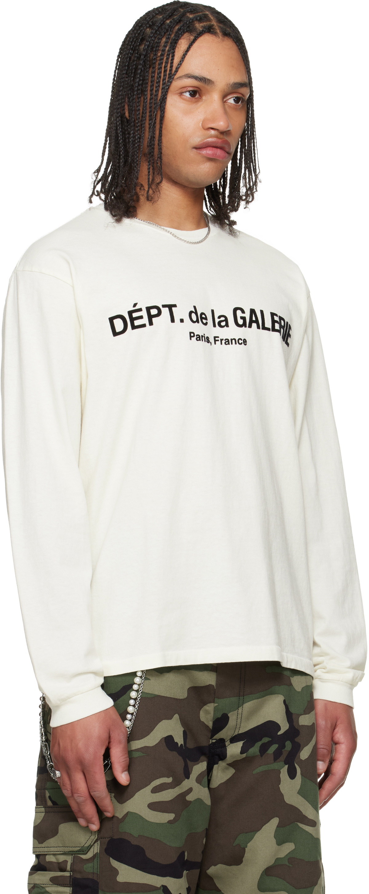 Gallery Dept. Off-White French Logo Lux Long Sleeve T-shirt
