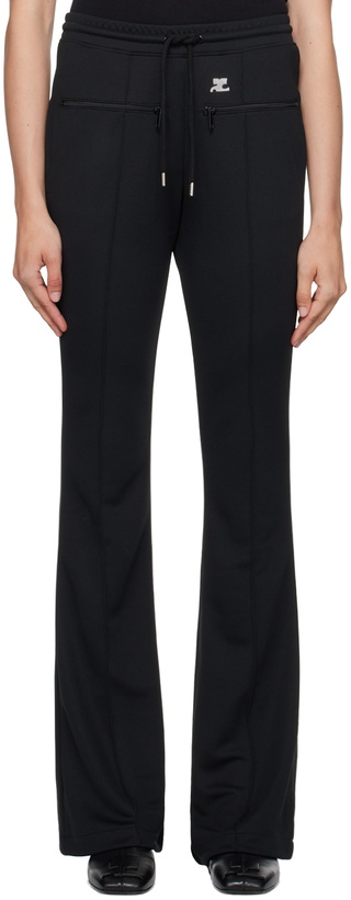 Photo: Courrèges Black Pinched Seam Track Pants
