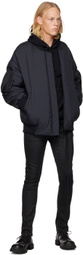 Y's Black Padded Bomber