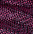 Canali - 8cm Woven Silk Tie - Burgundy