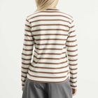 Auralee Women's Gradient Stripe Long Sleeve T-Shirt in Fade Brown Stripe