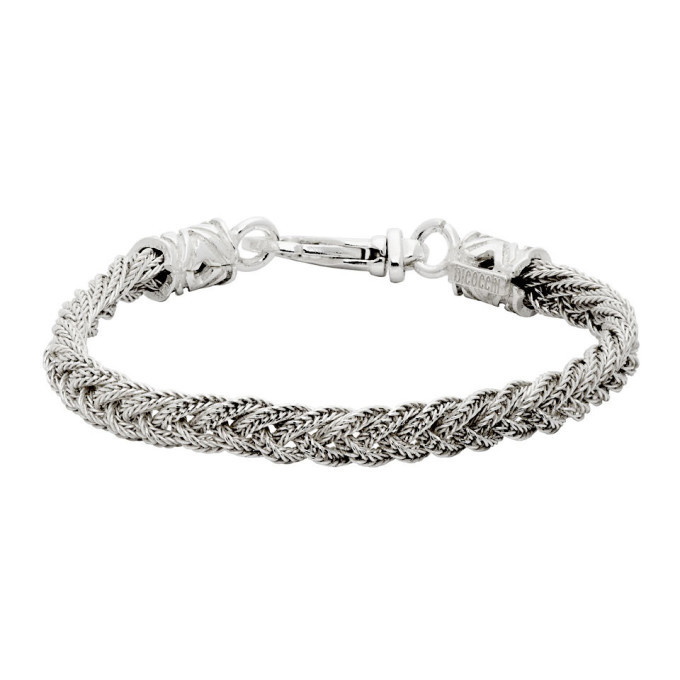 Emanuele Bicocchi Silver Padlock Bracelet