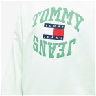 Tommy Jeans Men's Arched Logo Crew Sweat in Minty