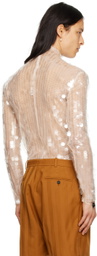 EGONlab Off-White Sequin Turtleneck
