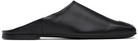 Courrèges Black Heritage Leather Mules