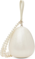 Simone Rocha Off-White Large Pearl Egg Bag