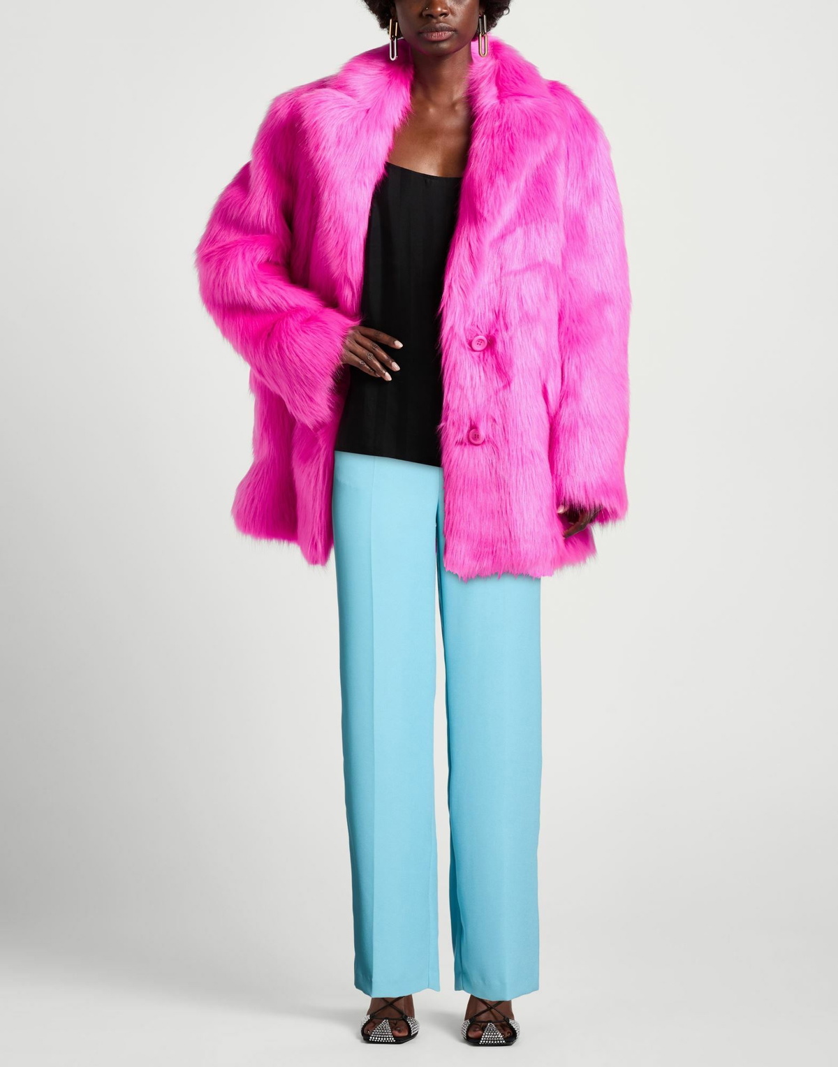 Manila Grace Womens Pants Azure