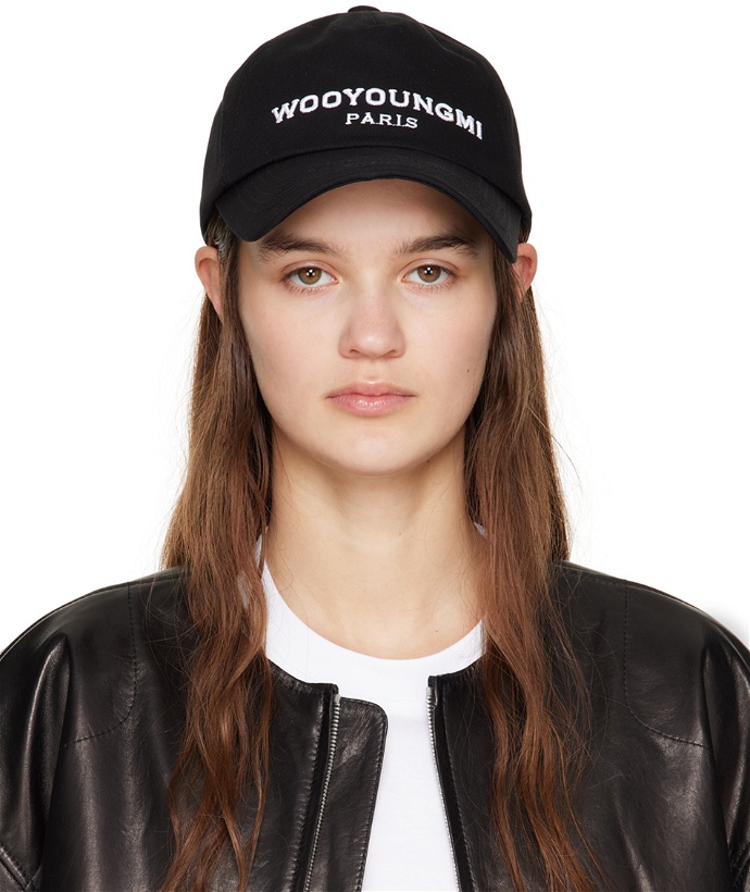 Photo: Wooyoungmi Black Embroidered Ball Cap